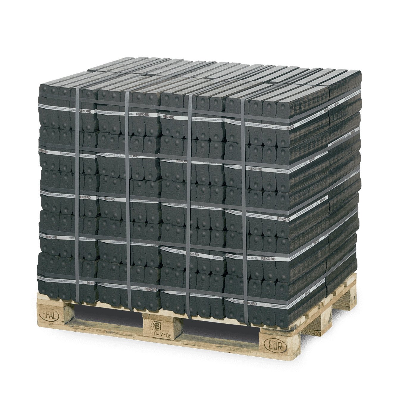 REKORD Braunkohlebriketts - 40 Stück á 25 kg auf Palette REKORD Braunkohlebriketts - 40 Stück á 25 kg auf Palette